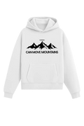 Southline Project MOUNTAIN beyaz hoodie – siyah dağ silüeti baskılı, “CAN MOVE MOUNTAINS” yazılı, premium streetwear sweatshirt #beyaz